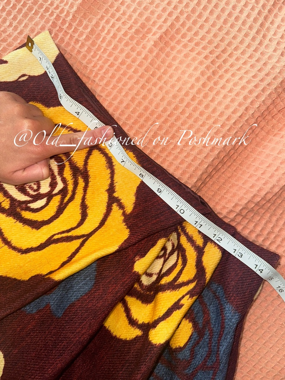 ZARA 100% Wool Floral Print Skirt - Picture 11 of 11